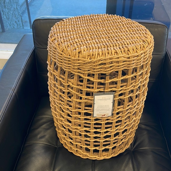 Studio McGee Accents Nwt Studio Mcgee Wicker Patio Accent Table